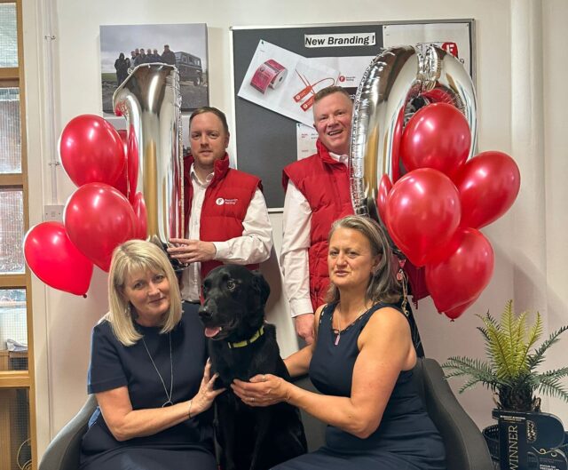 A photograph of the Focus On Testing team celebrating our 10th anniversary in business